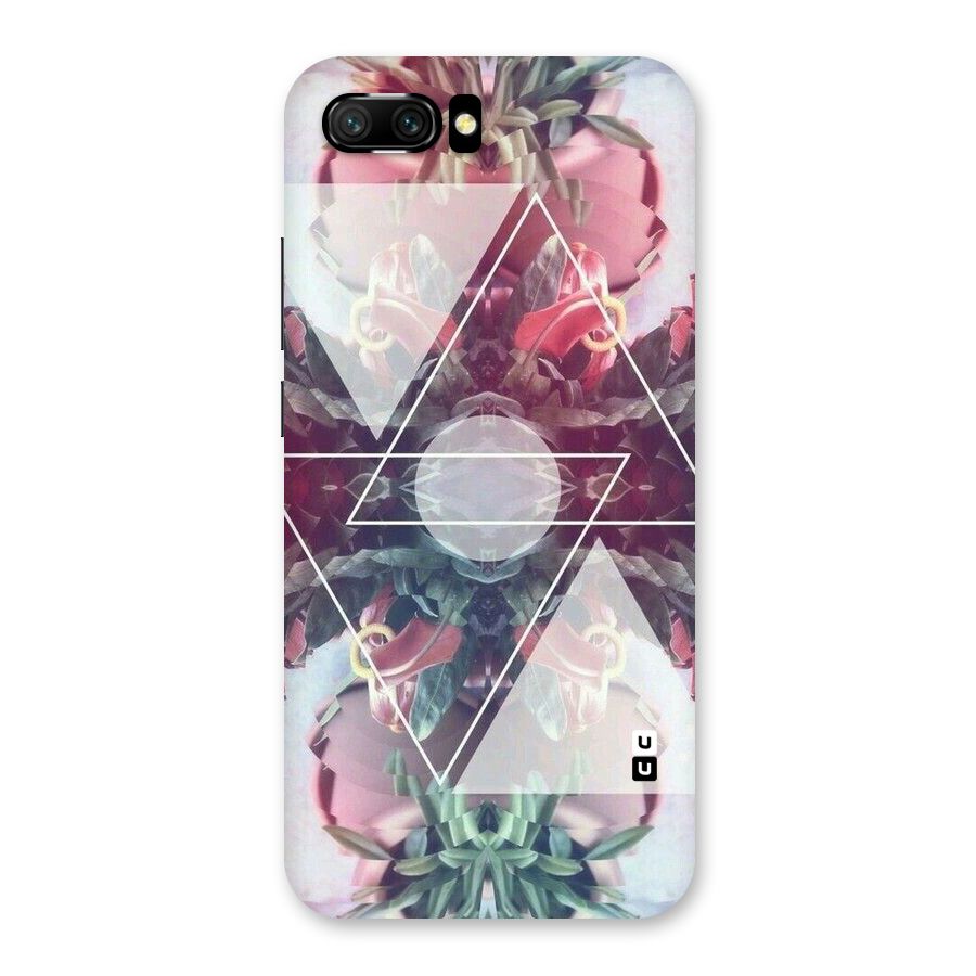 Floral Triangle Back Case for Honor 10