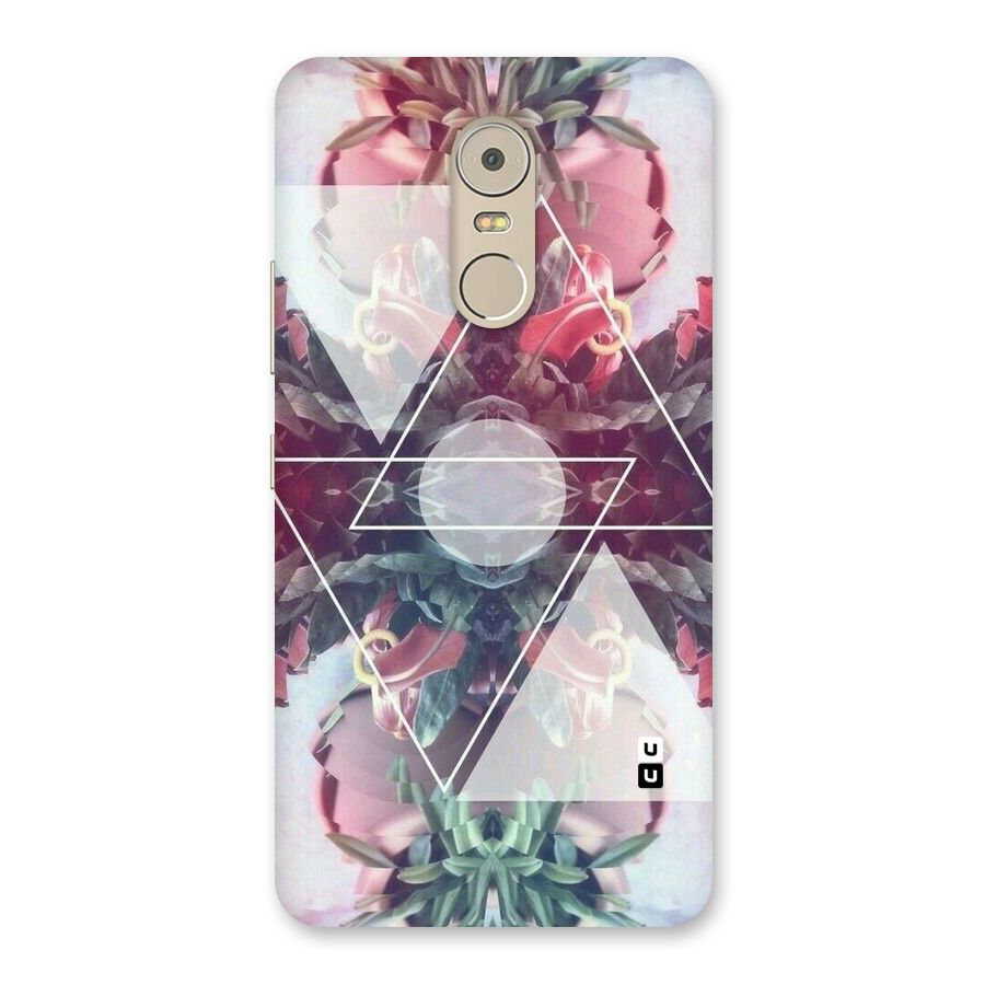 Floral Triangle Back Case for Lenovo K6 Note