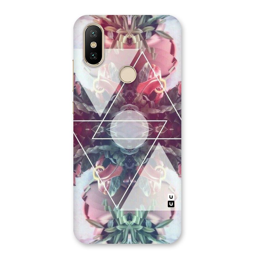 Floral Triangle Back Case for Mi A2