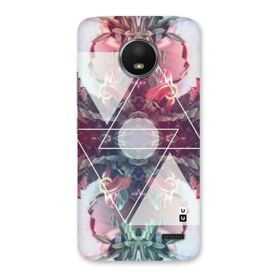Floral Triangle Back Case for Moto E4