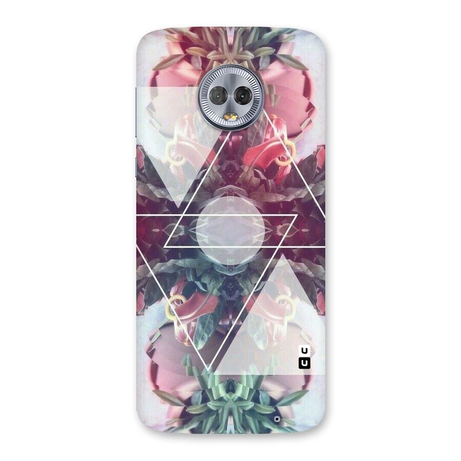 Floral Triangle Back Case for Moto G6 Plus