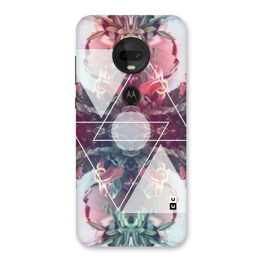 Floral Triangle Back Case for Moto G7