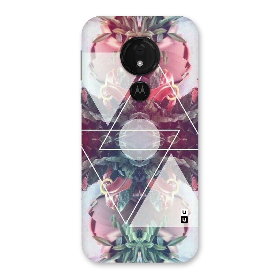 Floral Triangle Back Case for Moto G7 Power