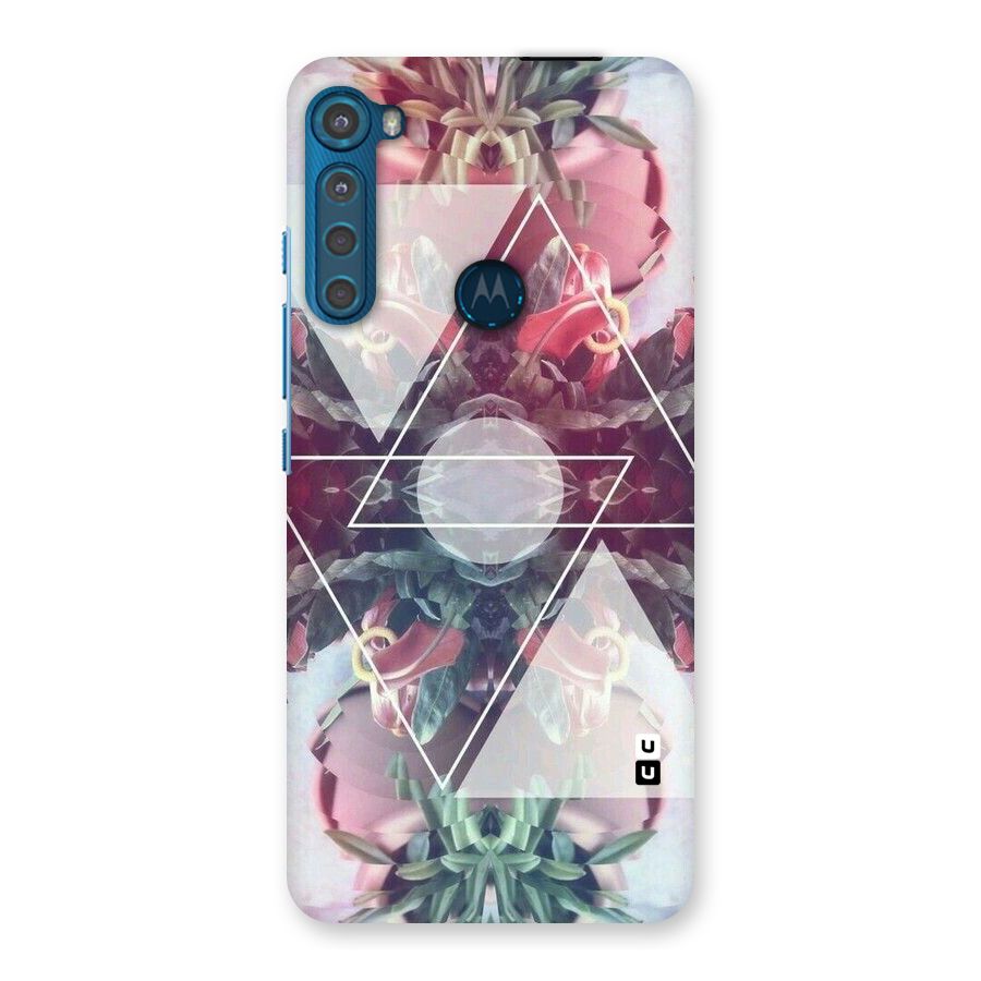 Floral Triangle Back Case for Motorola One Fusion Plus