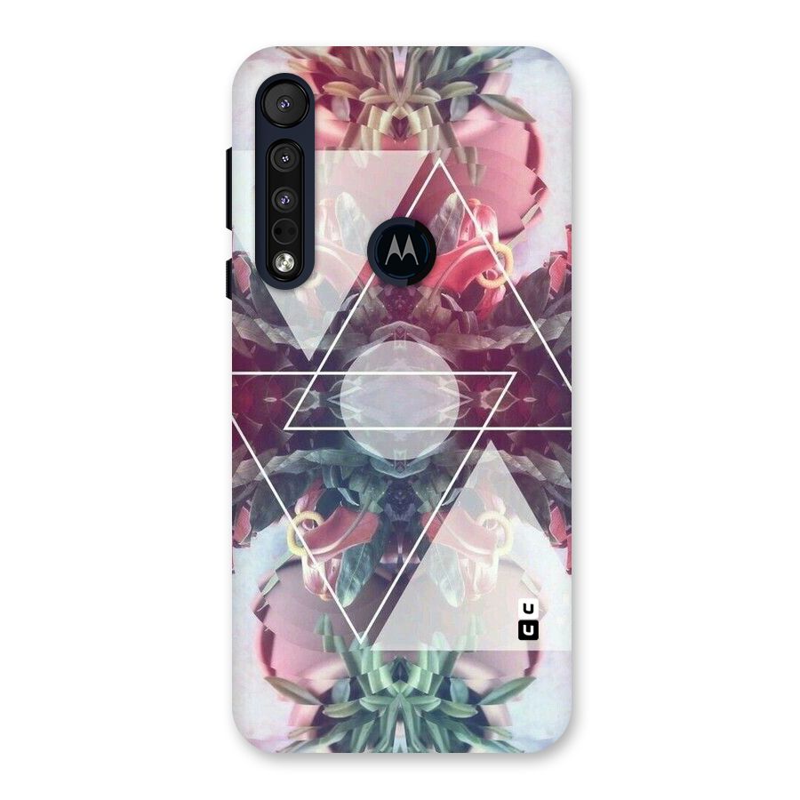 Floral Triangle Back Case for Motorola One Macro