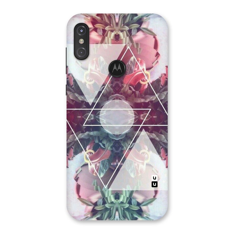 Floral Triangle Back Case for Motorola One Power