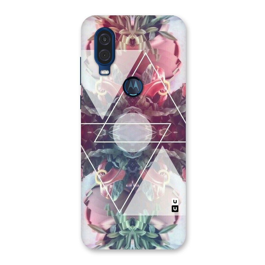 Floral Triangle Back Case for Motorola One Vision