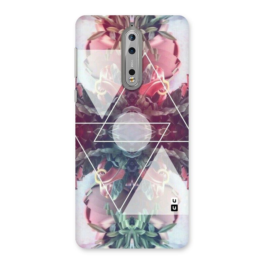 Floral Triangle Back Case for Nokia 8