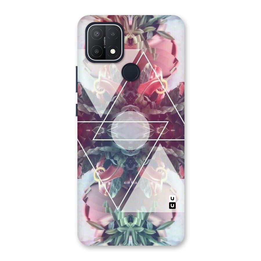 Floral Triangle Back Case for Oppo A15s