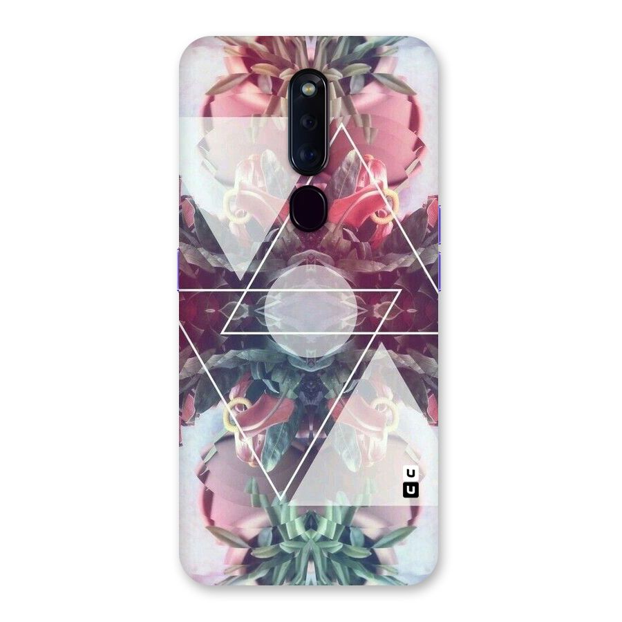Floral Triangle Back Case for Oppo F11 Pro