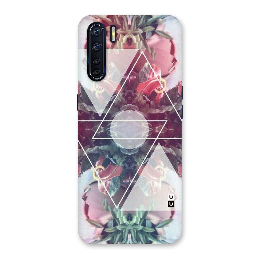 Floral Triangle Back Case for Oppo F15