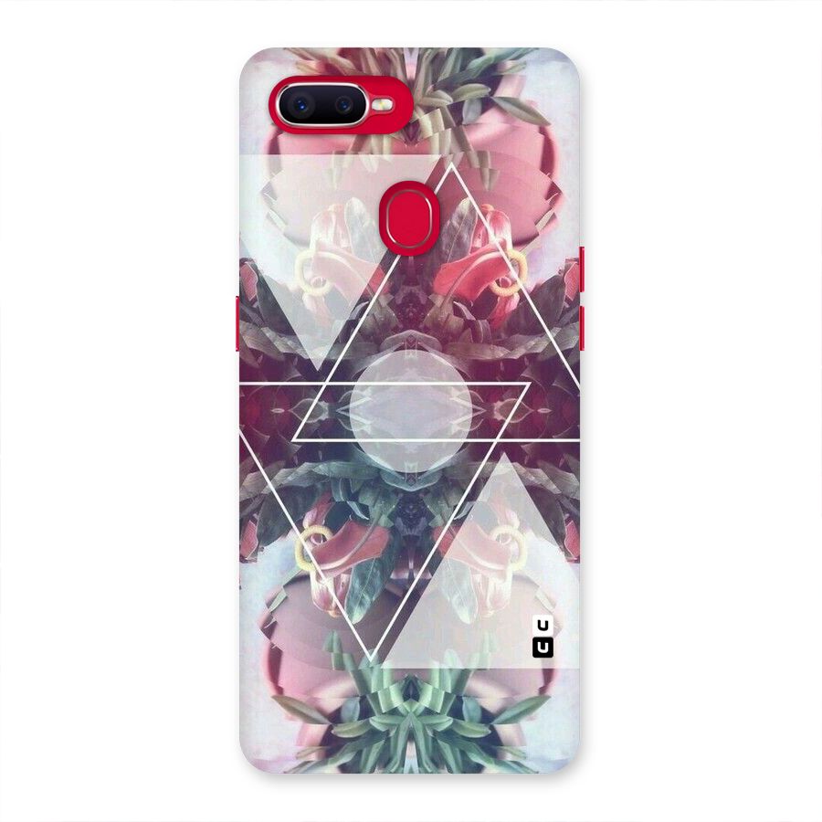 Floral Triangle Back Case for Oppo F9 Pro