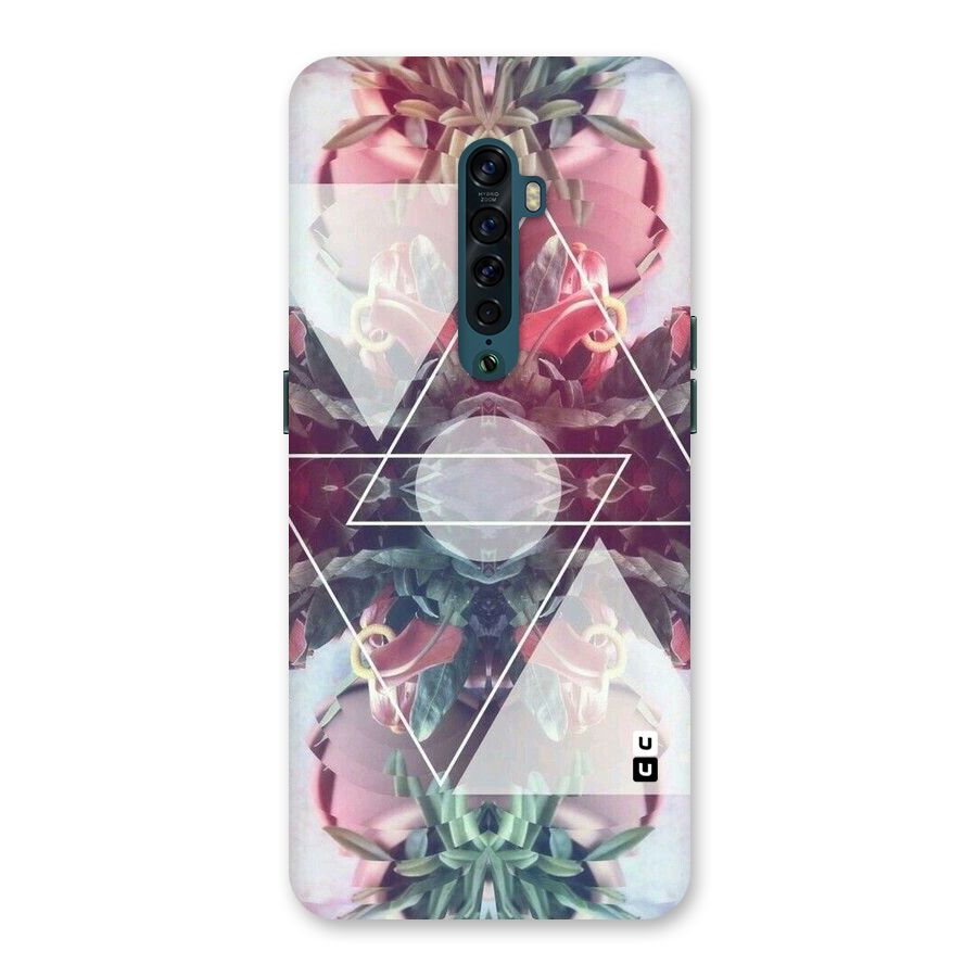 Floral Triangle Back Case for Oppo Reno2