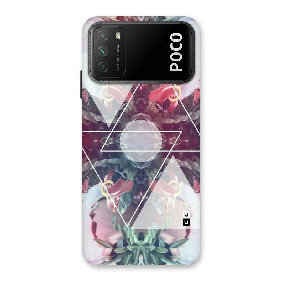 Floral Triangle Back Case for Poco M3