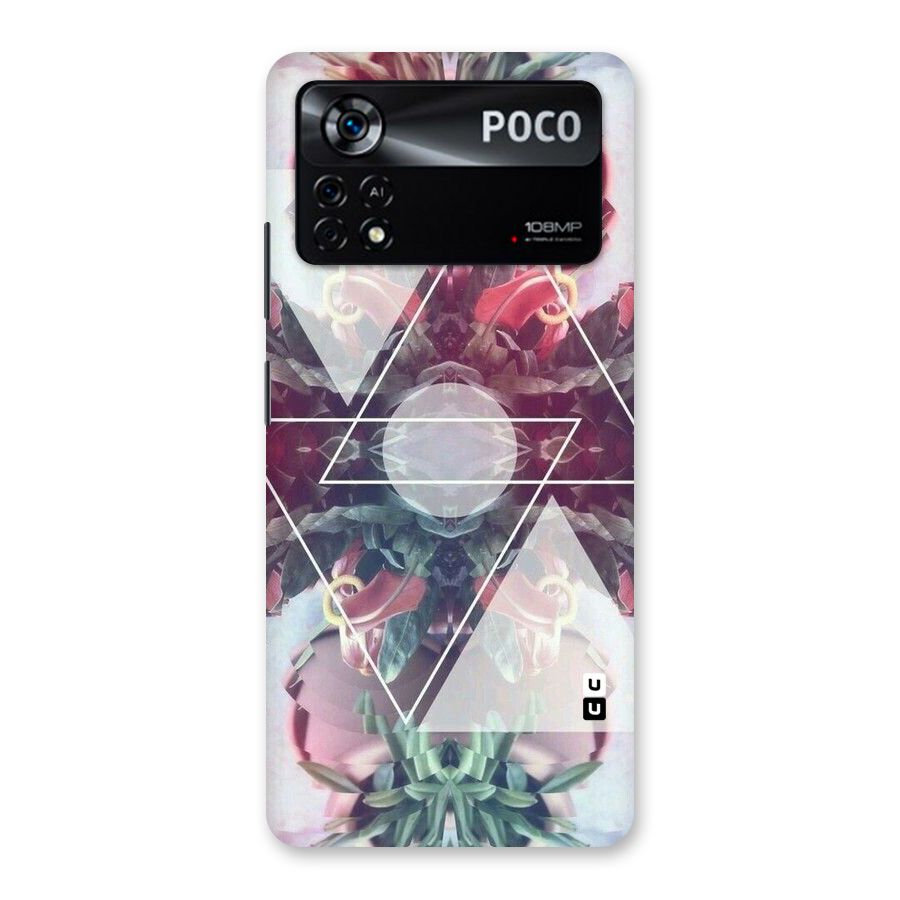Floral Triangle Back Case for Poco X4 Pro 5G