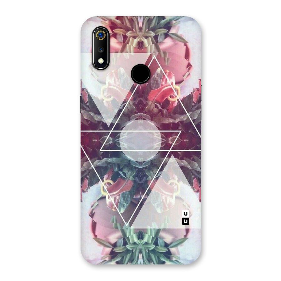 Floral Triangle Back Case for Realme 3