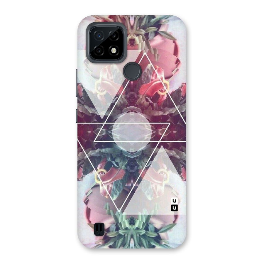 Floral Triangle Back Case for Realme C21