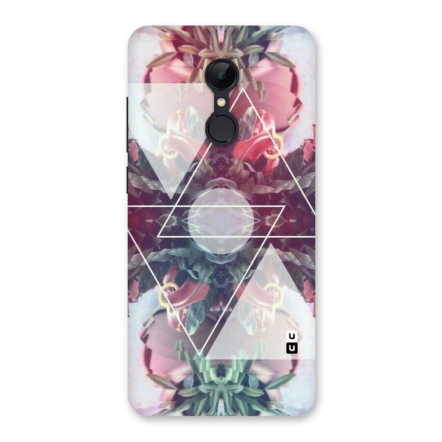 Floral Triangle Back Case for Redmi 5