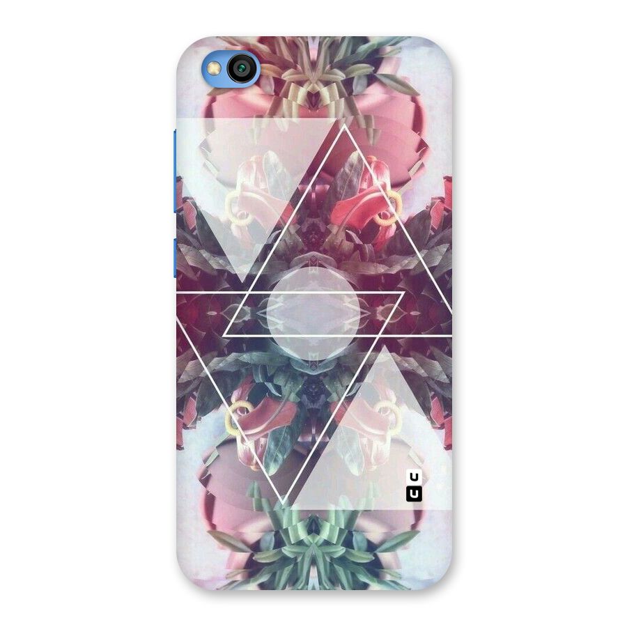 Floral Triangle Back Case for Redmi Go