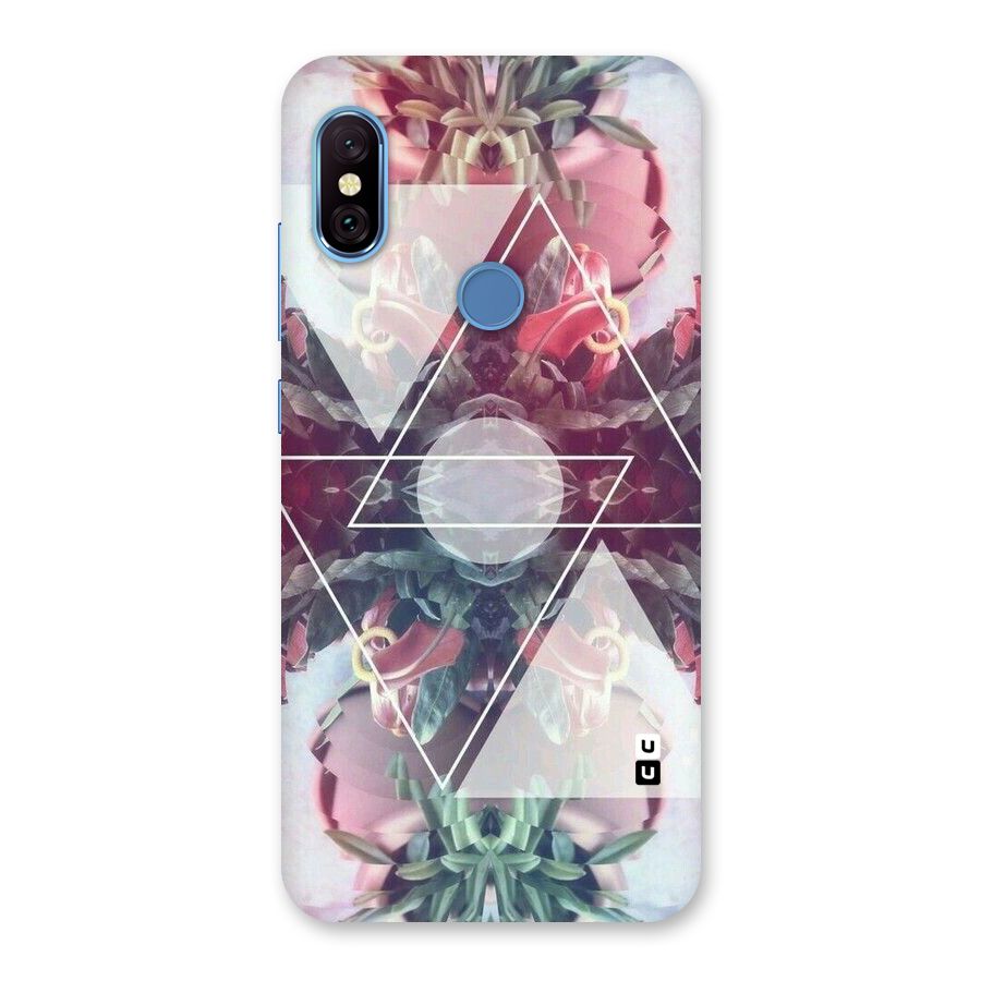 Floral Triangle Back Case for Redmi Note 6 Pro