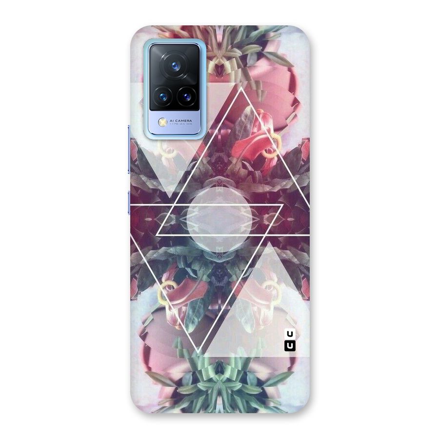 Floral Triangle Back Case for Vivo V21 5G