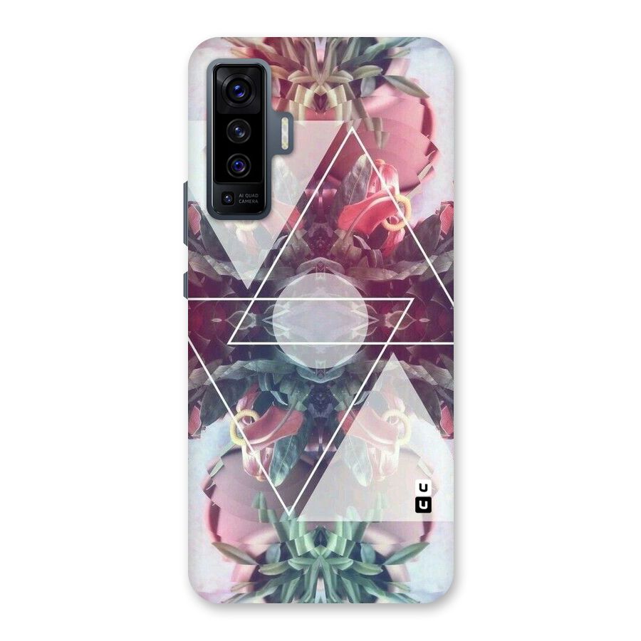Floral Triangle Back Case for Vivo X50