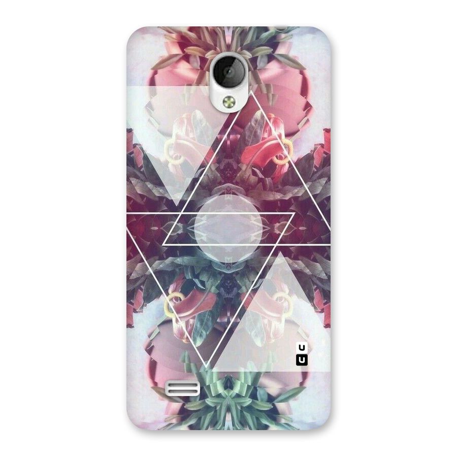 Floral Triangle Back Case for Vivo Y21