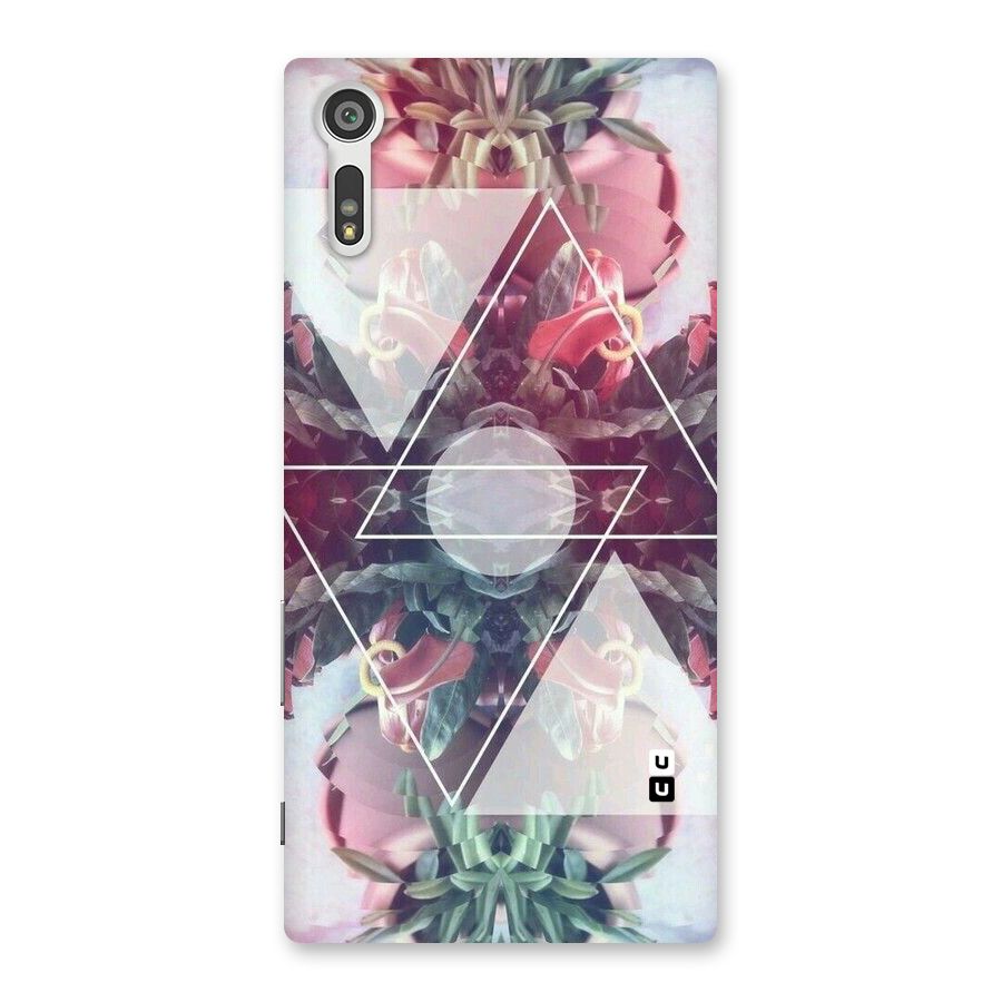 Floral Triangle Back Case for Xperia XZ