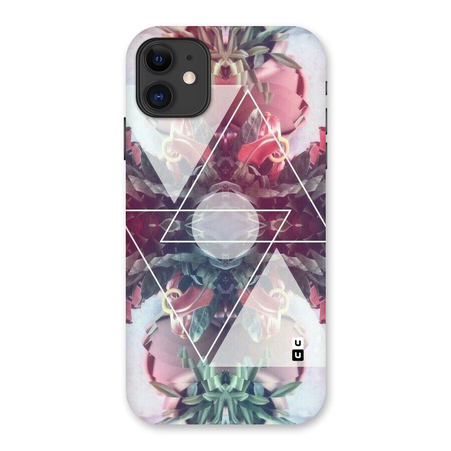 Floral Triangle Back Case for iPhone 11