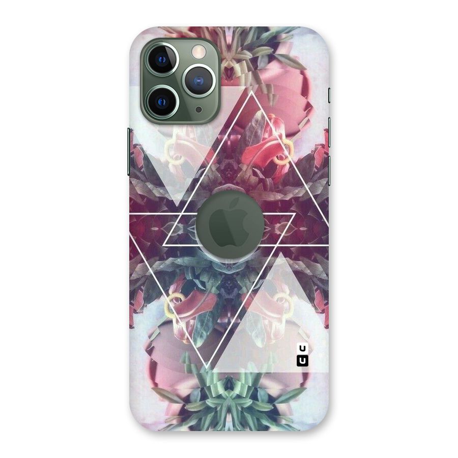 Floral Triangle Back Case for iPhone 11 Pro Logo  Cut