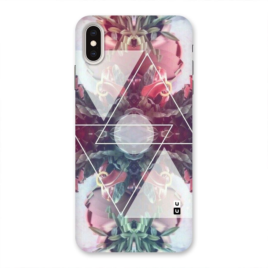Floral Triangle Back Case for iPhone XS Max