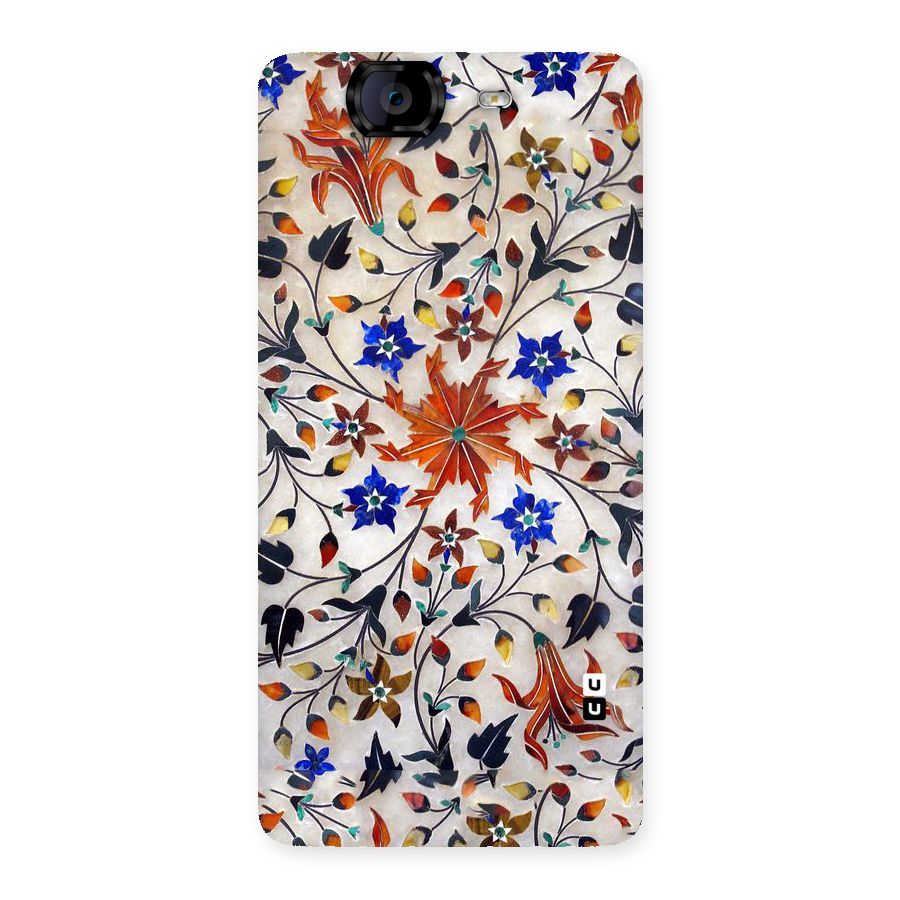 Floral Vintage Bloom Back Case for Canvas Knight A350