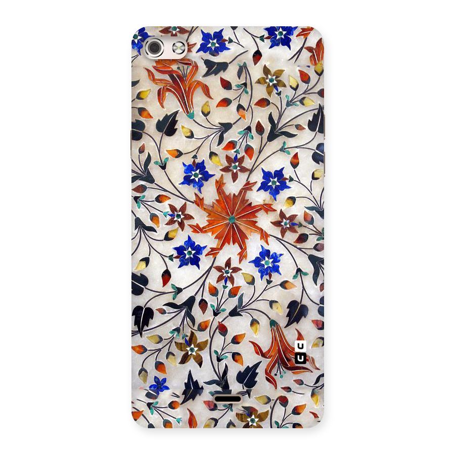 Floral Vintage Bloom Back Case for Micromax Canvas Silver 5