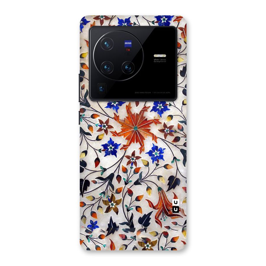Floral Vintage Bloom Back Case for Vivo X80 Pro