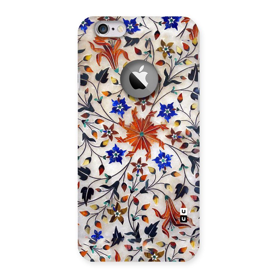 Floral Vintage Bloom Back Case for iPhone 6 Logo Cut