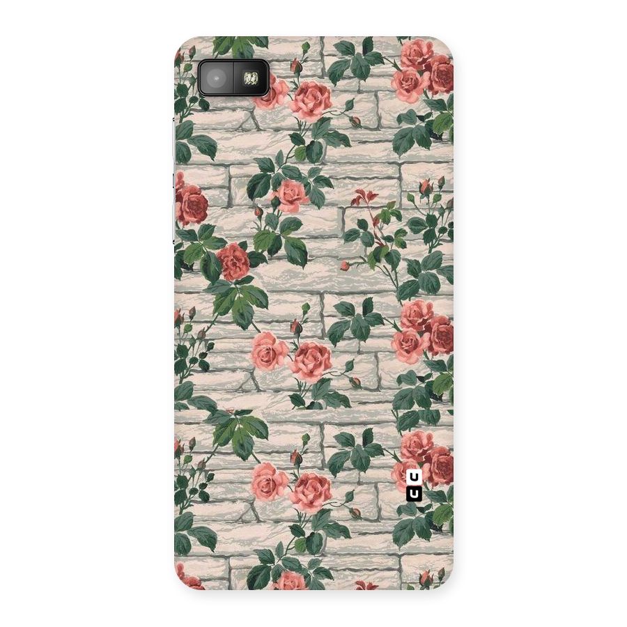Floral Wall Design Back Case for Blackberry Z10