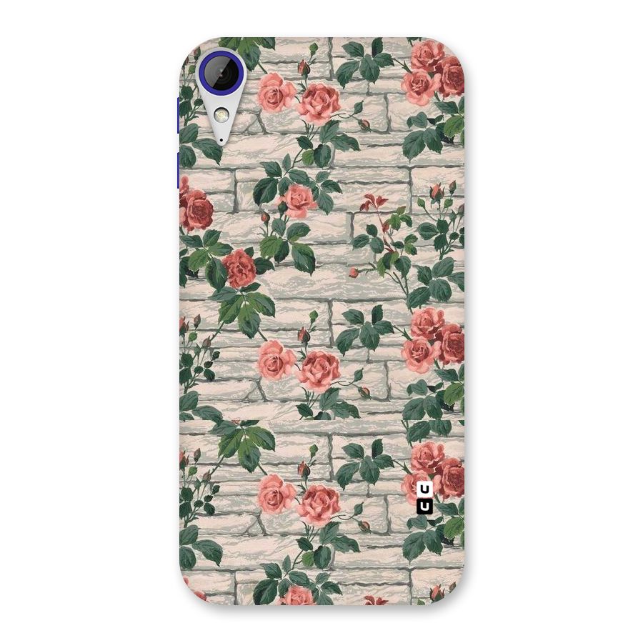 Floral Wall Design Back Case for Desire 830