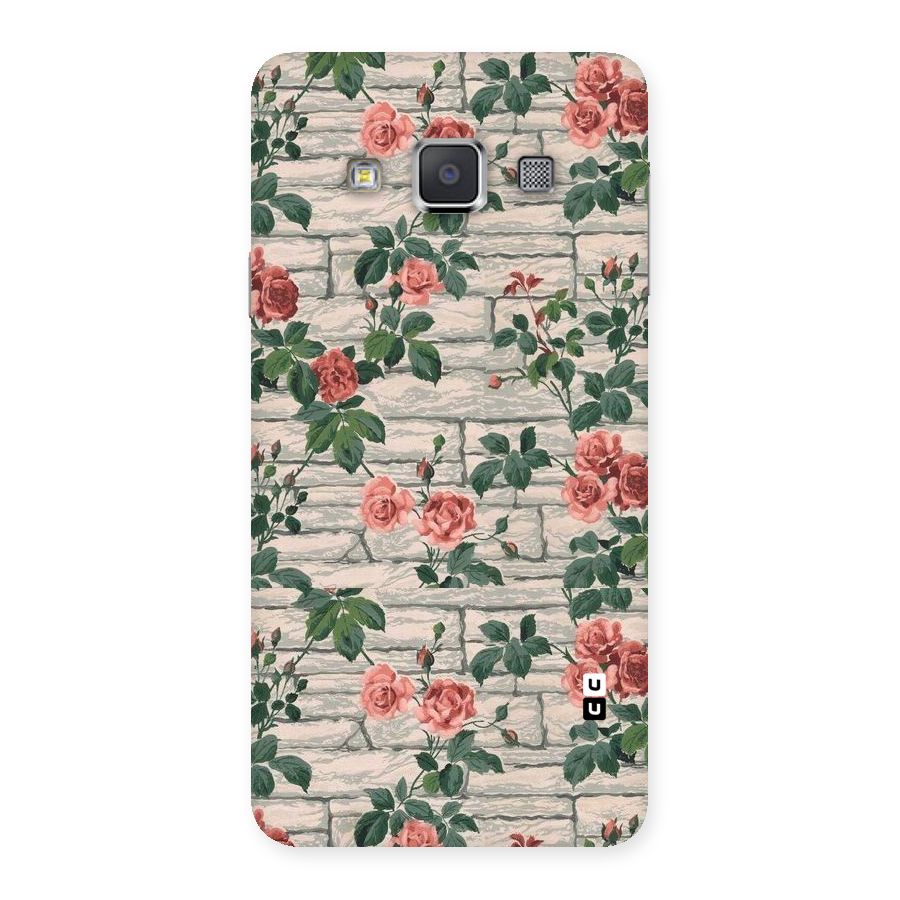 Floral Wall Design Back Case for Galaxy A3