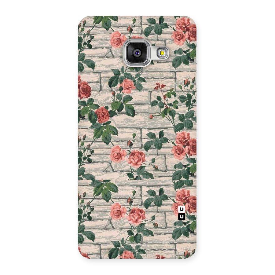 Floral Wall Design Back Case for Galaxy A3 2016