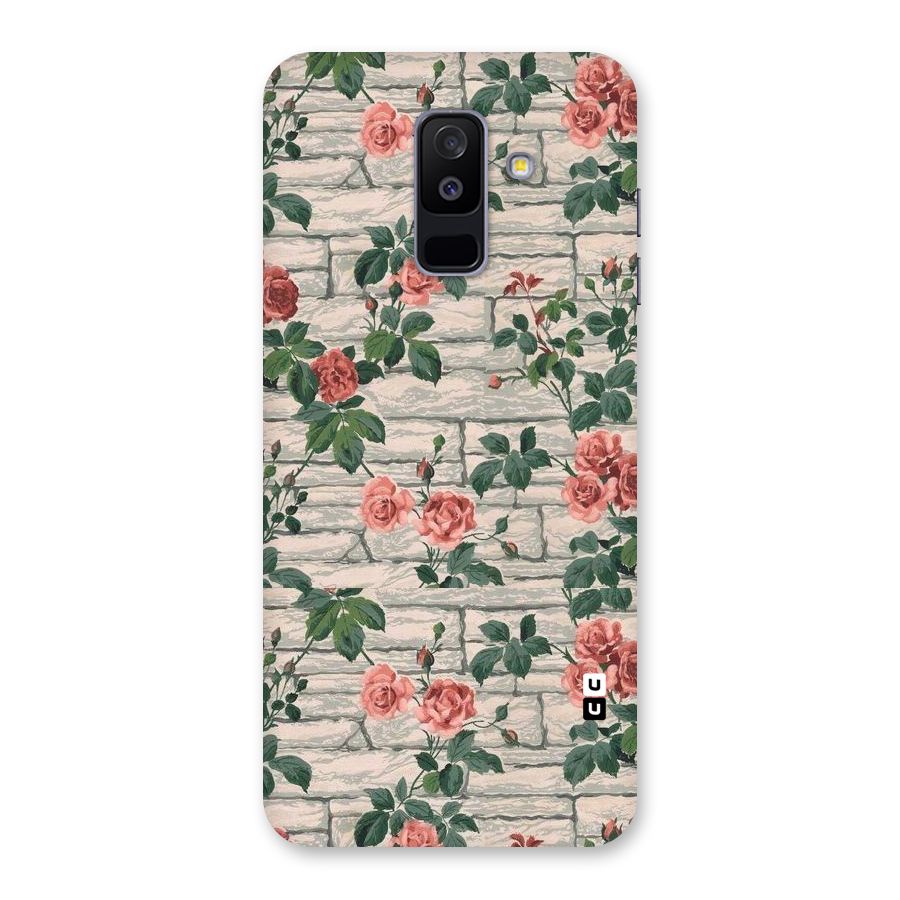 Floral Wall Design Back Case for Galaxy A6 Plus