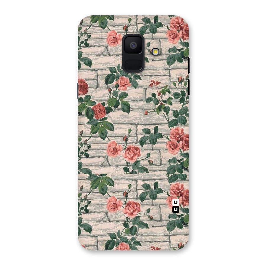 Floral Wall Design Back Case for Galaxy A6 (2018)