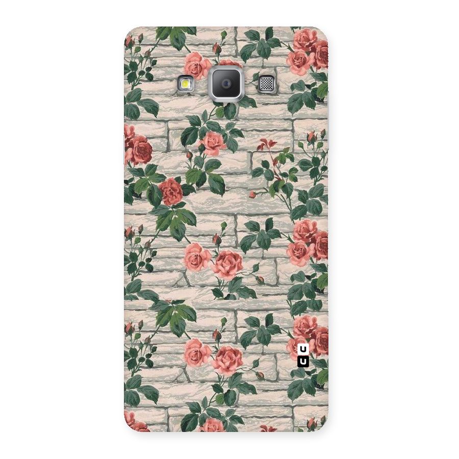 Floral Wall Design Back Case for Galaxy A7