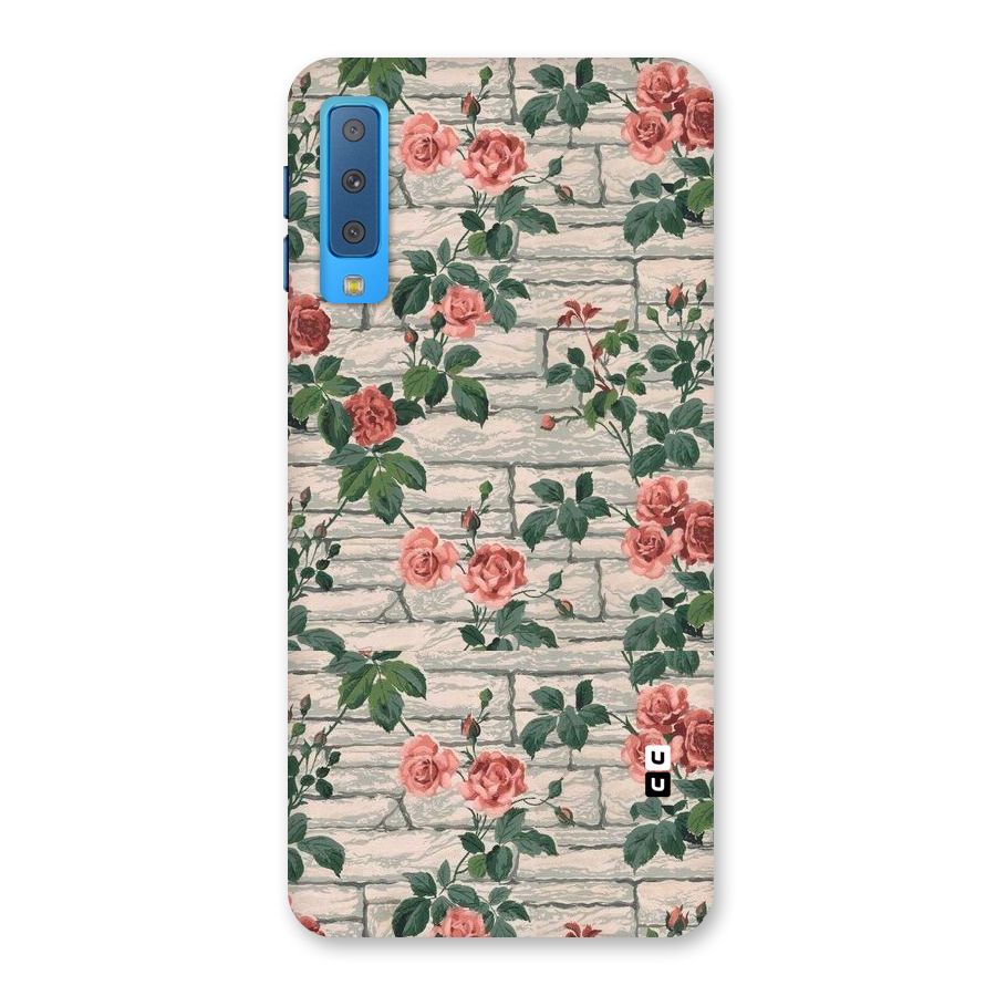 Floral Wall Design Back Case for Galaxy A7 (2018)