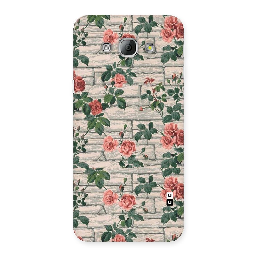 Floral Wall Design Back Case for Galaxy A8