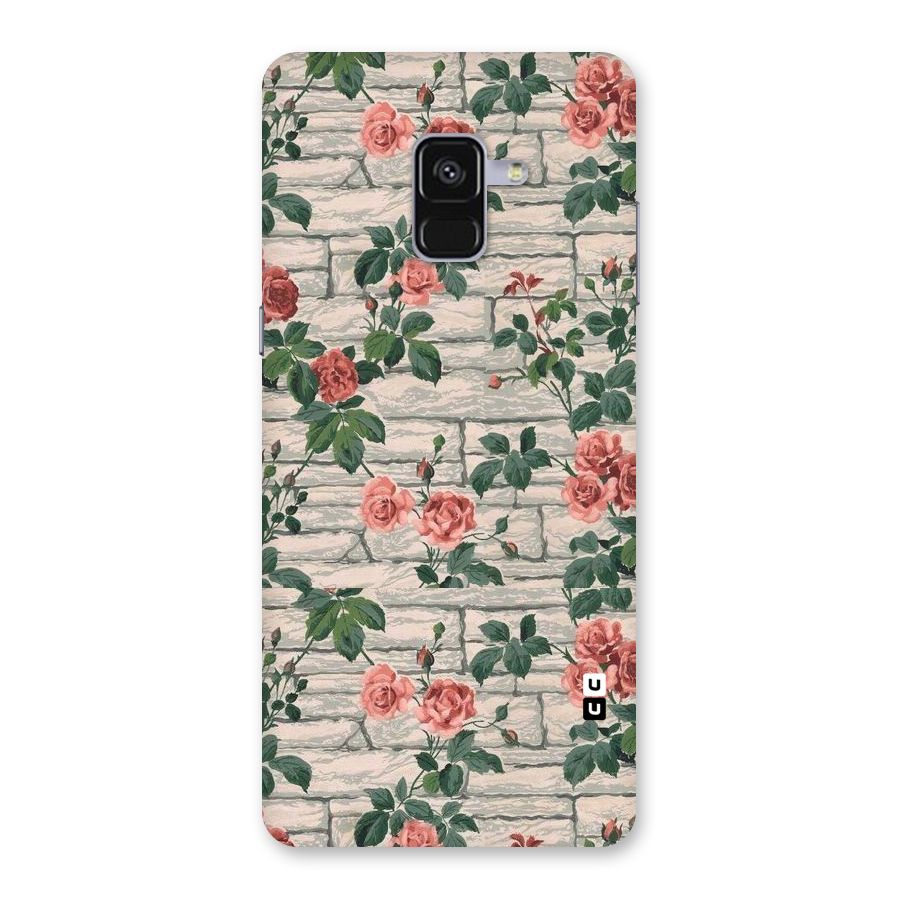Floral Wall Design Back Case for Galaxy A8 Plus