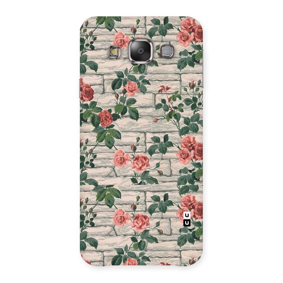 Floral Wall Design Back Case for Galaxy E7