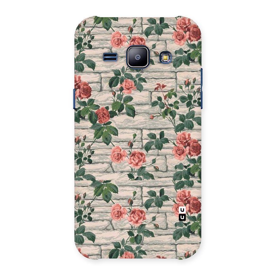 Floral Wall Design Back Case for Galaxy J1