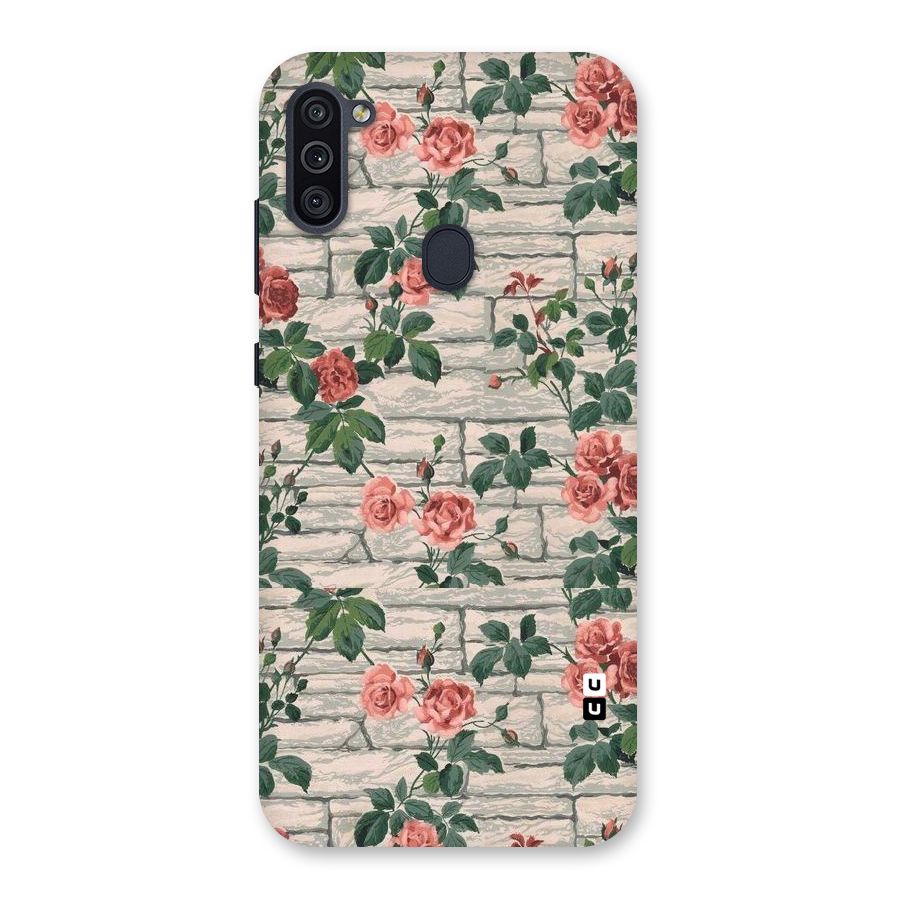 Floral Wall Design Back Case for Galaxy M11