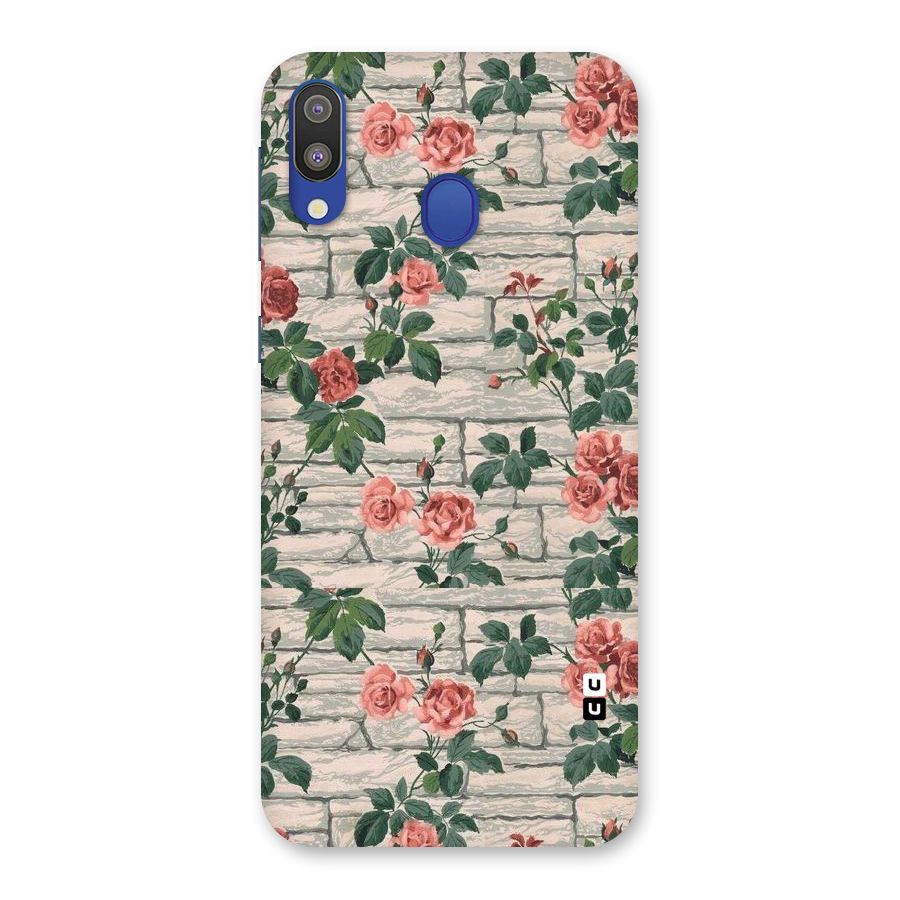 Floral Wall Design Back Case for Galaxy M20