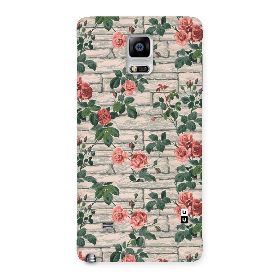 Floral Wall Design Back Case for Galaxy Note 4